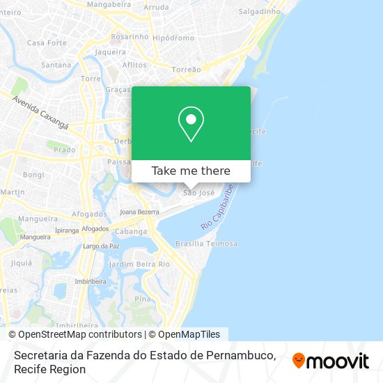Secretaria da Fazenda do Estado de Pernambuco map