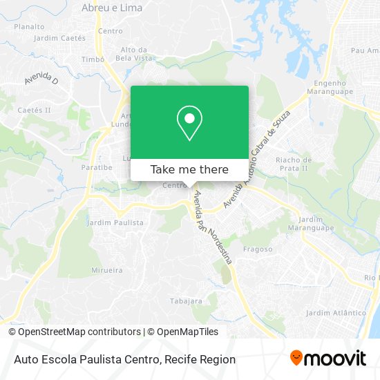 Auto Escola Paulista Centro map