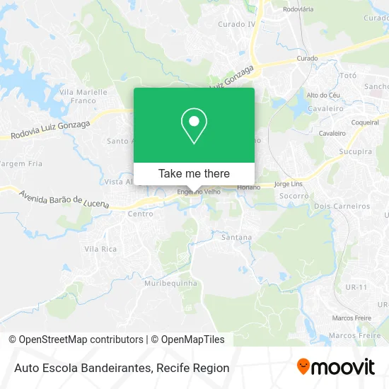 Auto Escola Bandeirantes map
