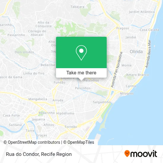 Rua do Condor map