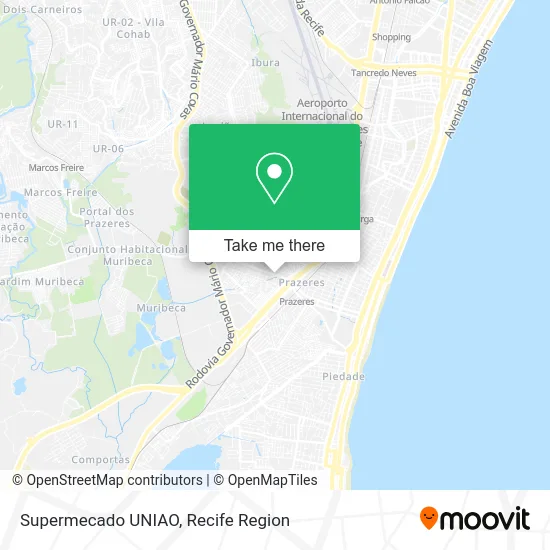 Supermecado UNIAO map