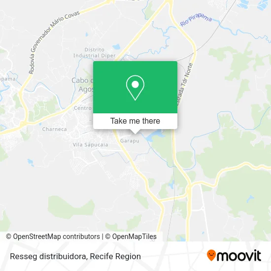 Resseg distribuidora map