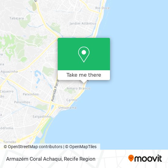 Armazém Coral Achaqui map