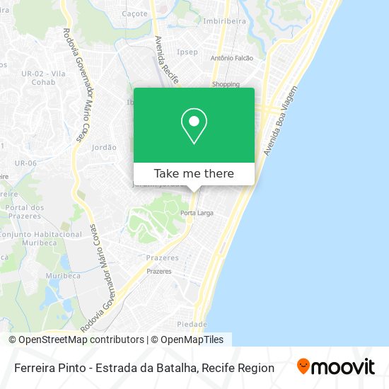 Ferreira Pinto - Estrada da Batalha map