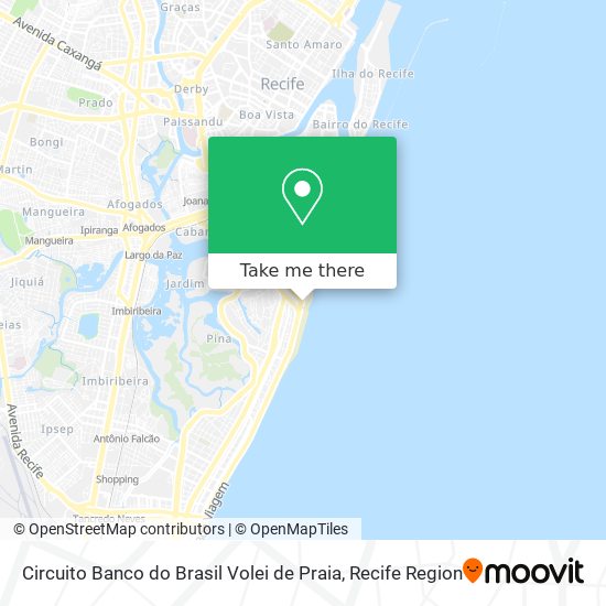 Circuito Banco do Brasil Volei de Praia map