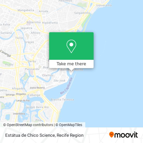 Estátua de Chico Science map