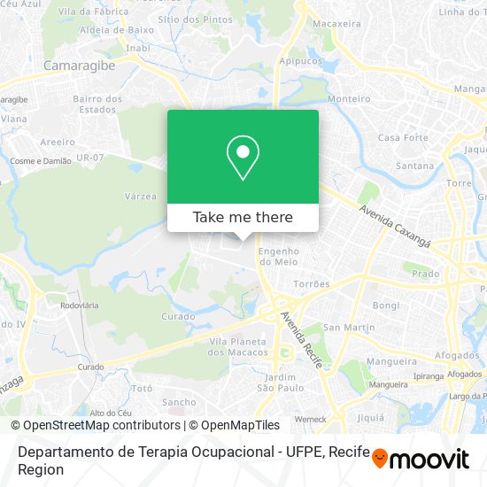 Departamento de Terapia Ocupacional - UFPE map