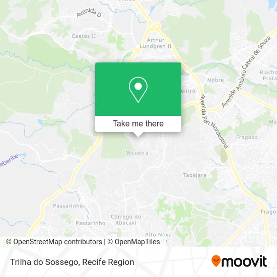 Trilha do Sossego map