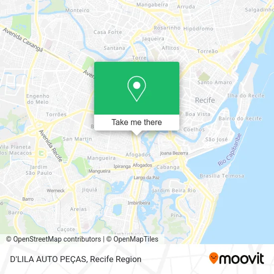 D'LILA AUTO PEÇAS map