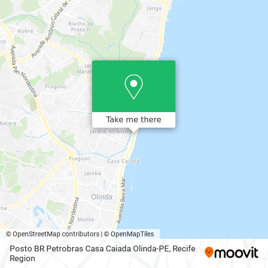 Posto BR Petrobras Casa Caiada Olinda-PE map