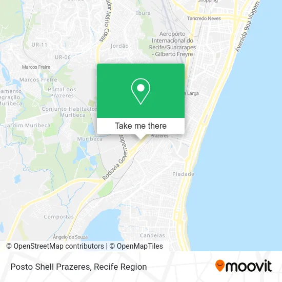 Posto Shell Prazeres map