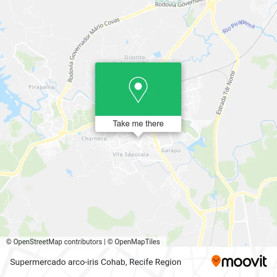 Supermercado arco-iris Cohab map