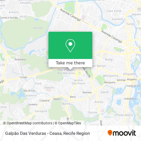 Galpão Das Verduras - Ceasa map