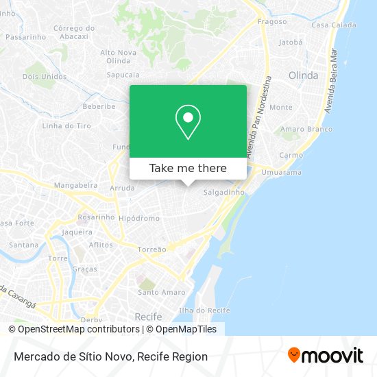 Mercado de Sítio Novo map