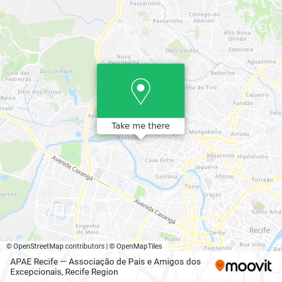 APAE Recife — Associação de Pais e Amigos dos Excepcionais map