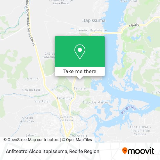 Anfiteatro Alcoa Itapissuma map