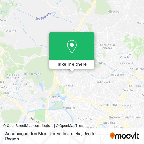 Associação dos Moradores da Josélia map