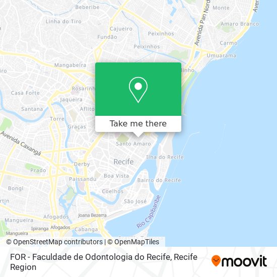 Mapa FOR - Faculdade de Odontologia do Recife