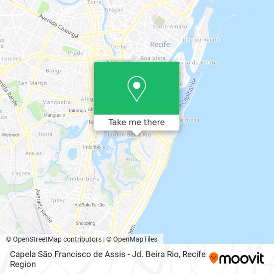 Mapa Capela São Francisco de Assis - Jd. Beira Rio