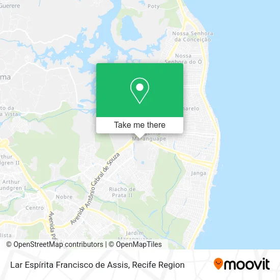 Lar Espírita Francisco de Assis map