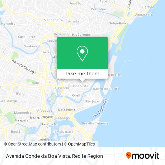 Mapa Avenida Conde da Boa Vista