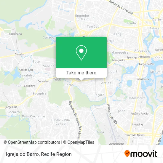 Igreja do Barro map