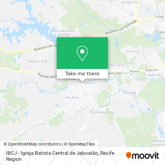 IBCJ - Igreja Batista Central de Jaboatão map