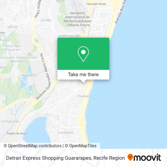 Detran Express Shopping Guararapes map