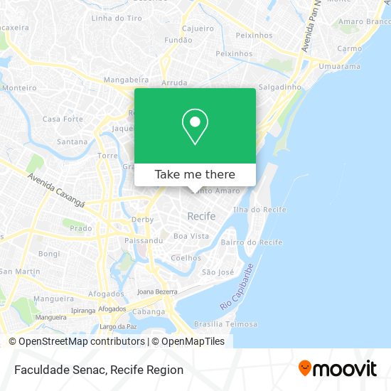 Faculdade Senac map