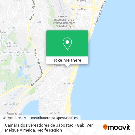 Câmara dos vereadores de Jaboatão - Gab. Ver. Melque Almeida map