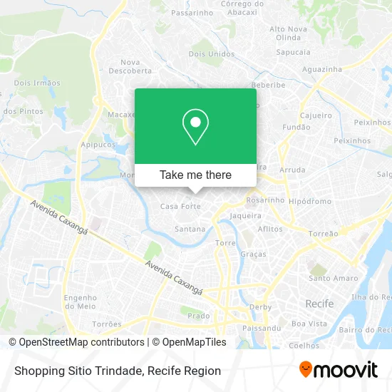Shopping Sitio Trindade map