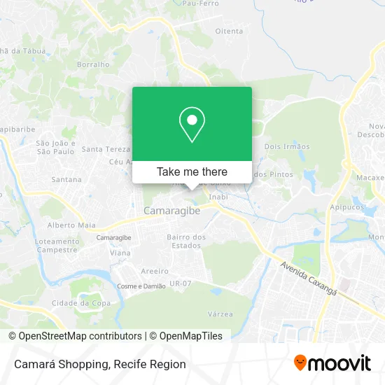 Camará Shopping map