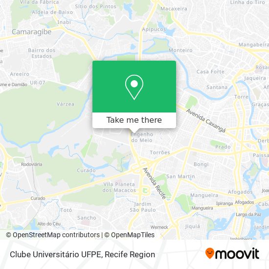 Clube Universitário UFPE map