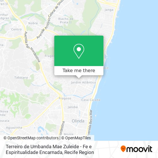 Terreiro de Umbanda Mae Zuleide - Fe e Espiritualidade Encarnada map
