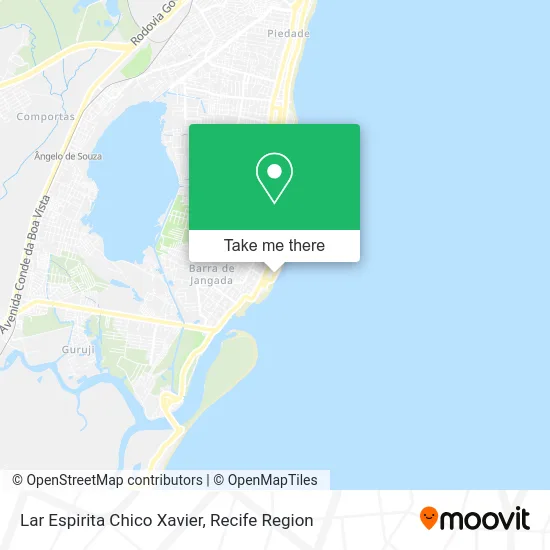 Lar Espirita Chico Xavier map