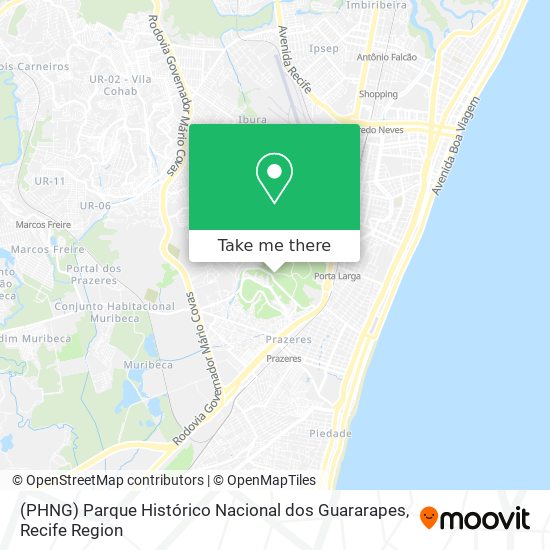(PHNG) Parque Histórico Nacional dos Guararapes map