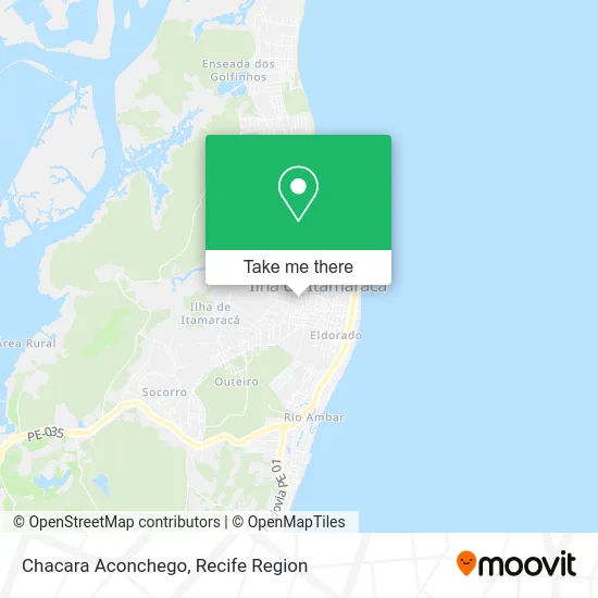 Chacara Aconchego map