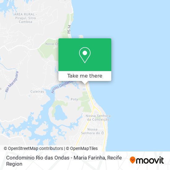 Condomínio Rio das Ondas - Maria Farinha map