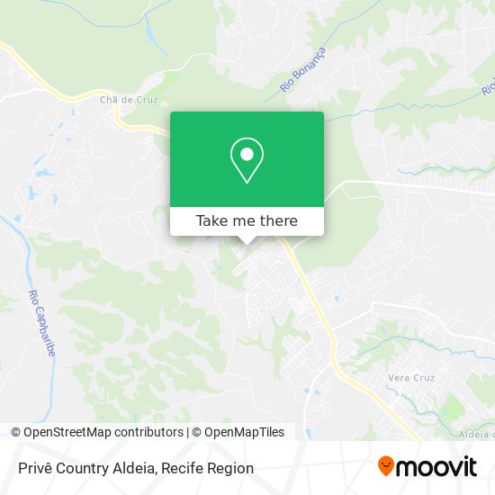 Privê Country Aldeia map
