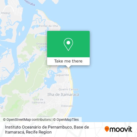 Instituto Oceanário de Pernambuco, Base de Itamaracá map