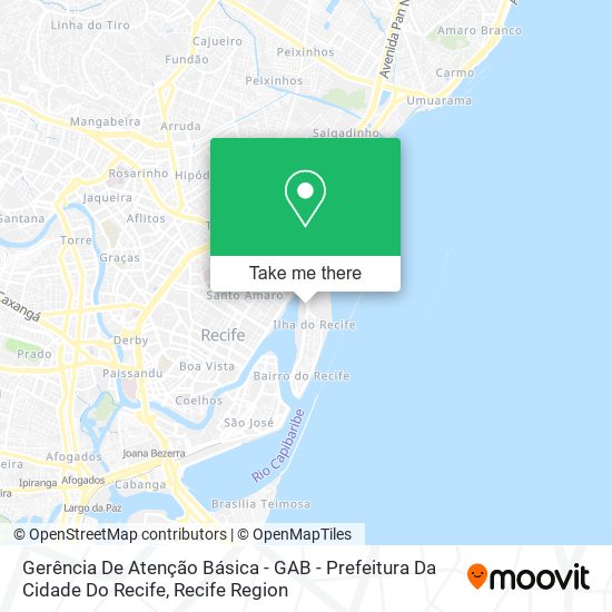Gerência De Atenção Básica - GAB - Prefeitura Da Cidade Do Recife map