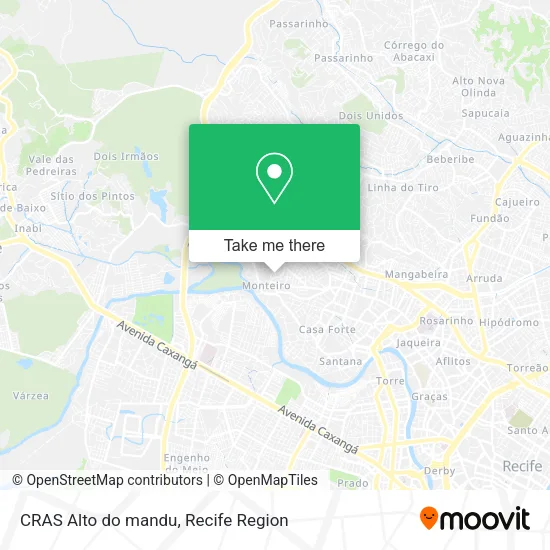 CRAS Alto do mandu map