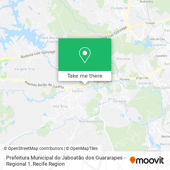 Mapa Prefeitura Municipal do Jaboatão dos Guararapes - Regional 1