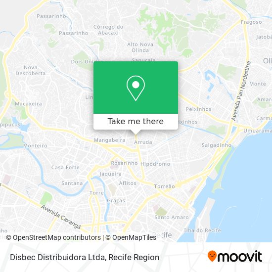 Disbec Distribuidora Ltda map