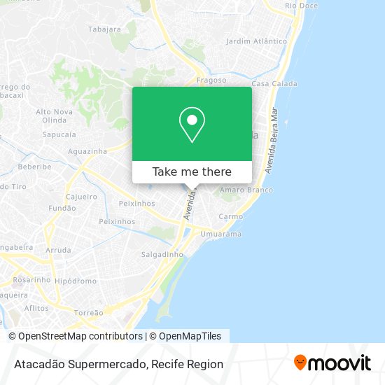 Atacadão Supermercado map