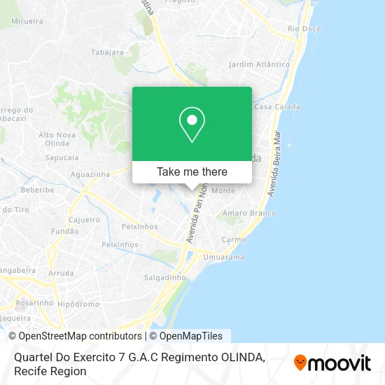 Quartel Do Exercito 7 G.A.C Regimento OLINDA map