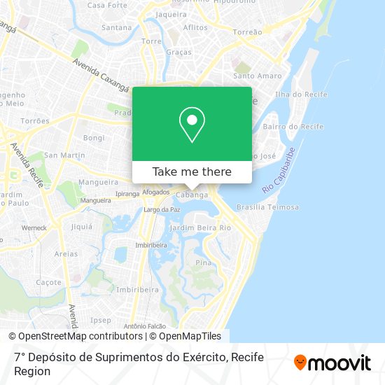 7° Depósito de Suprimentos do Exército map