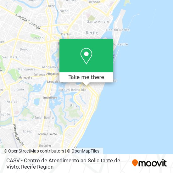 CASV - Centro de Atendimento ao Solicitante de Visto map