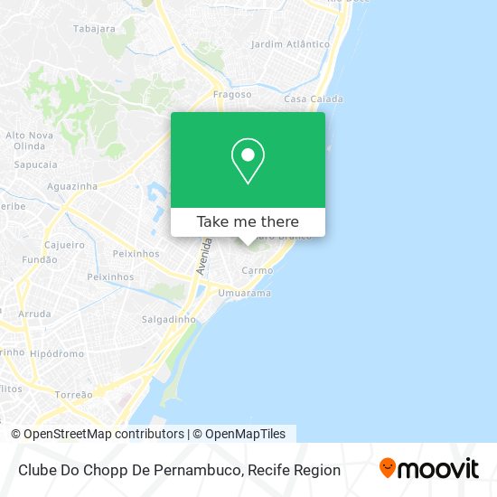 Mapa Clube Do Chopp De Pernambuco