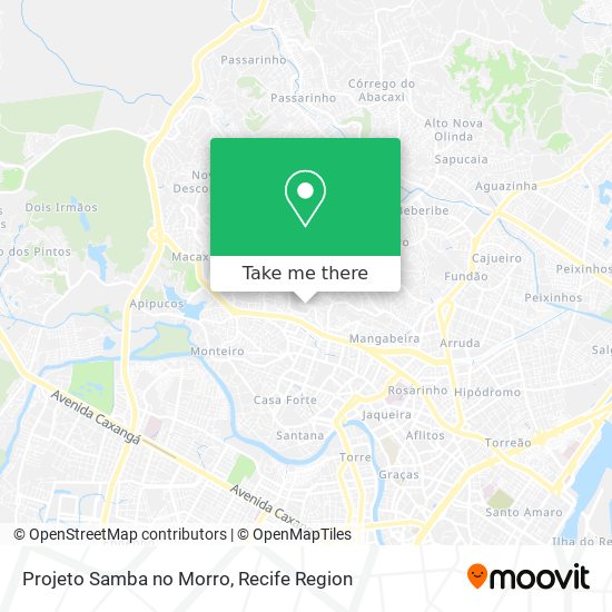 Mapa Projeto Samba no Morro